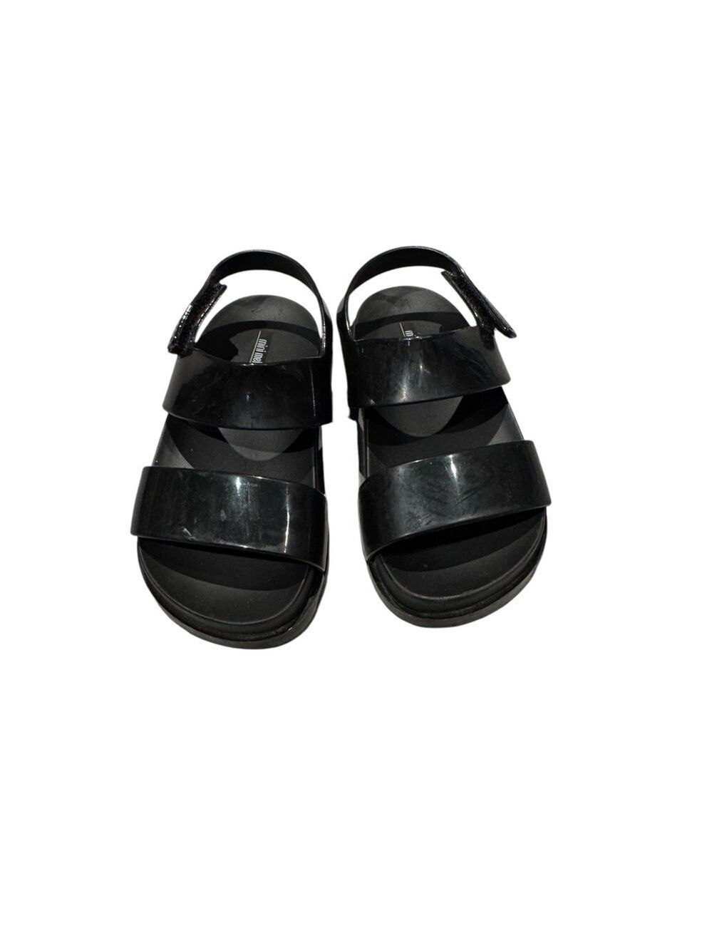 MINI MELISSA Black Kids Sandals - size 8C